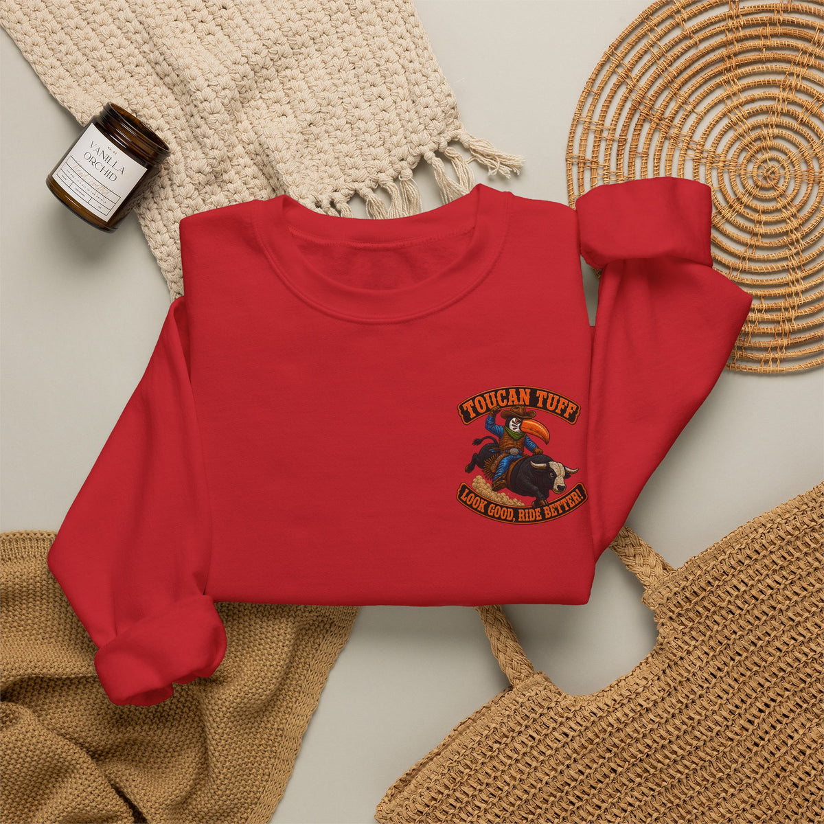 Cowboy Rodeo Crewneck Sweatshirt - American Western Rodeo Graphic