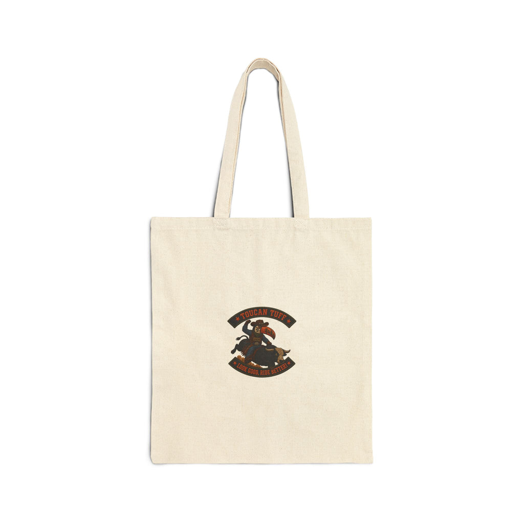 Tote Bag - Vintage Rodeo Cowboy Graphic Canvas Tote