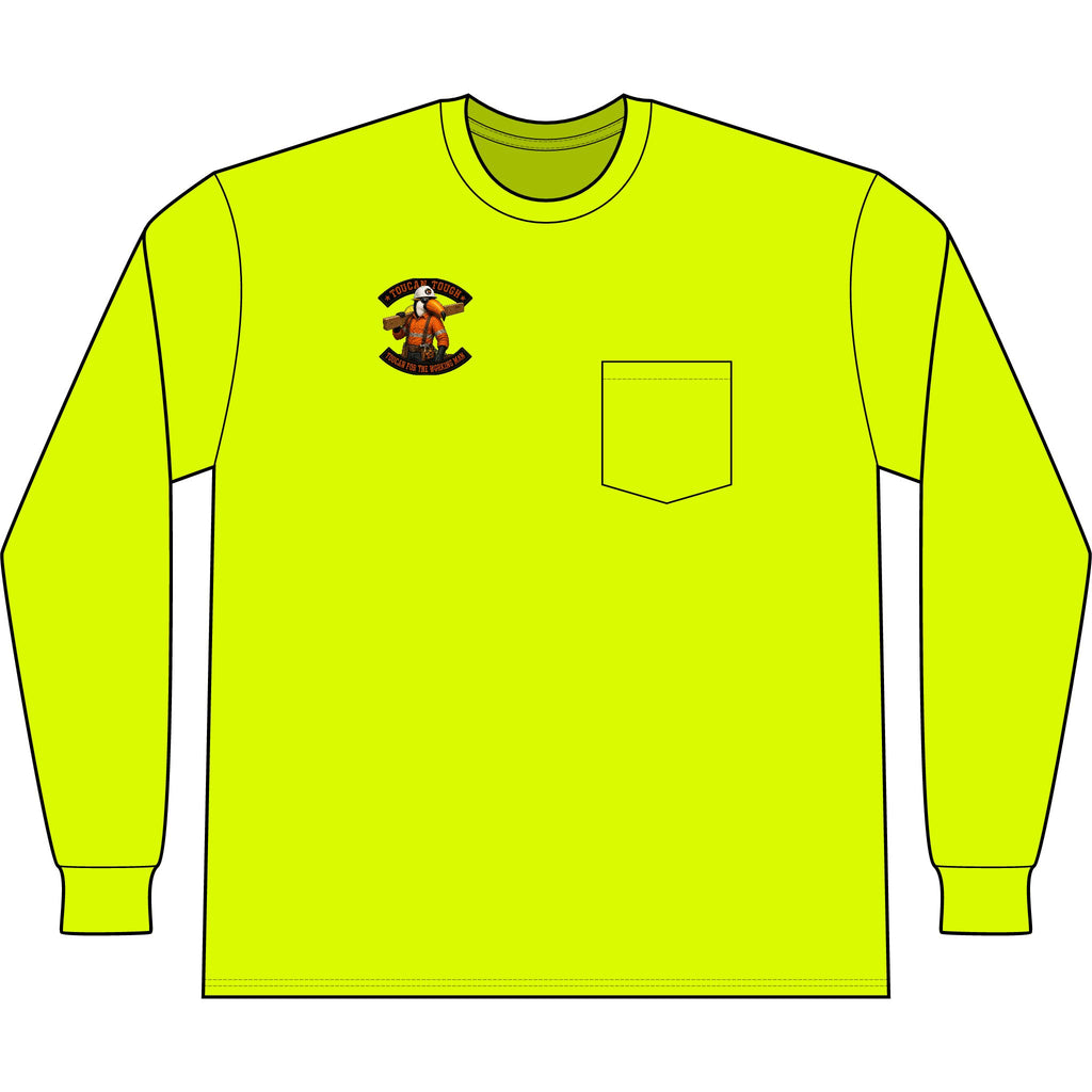 TOUCAN TUFF - Workwear Pro Long Sleeve Pocket Tee. TOUCAN FOR THE WORKING MAN