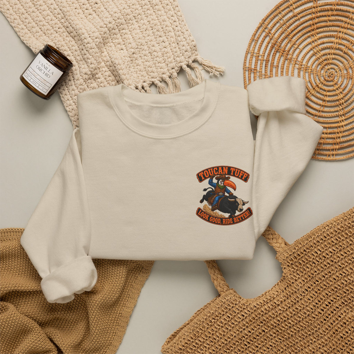 Cowboy Rodeo Crewneck Sweatshirt - American Western Rodeo Graphic