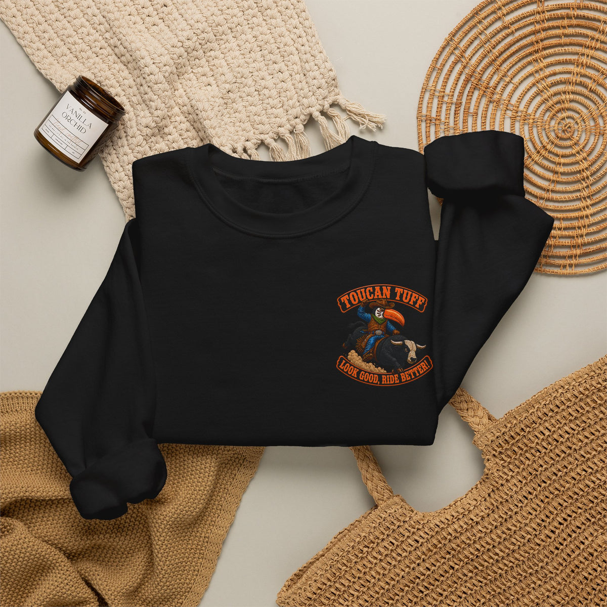 Cowboy Rodeo Crewneck Sweatshirt - American Western Rodeo Graphic