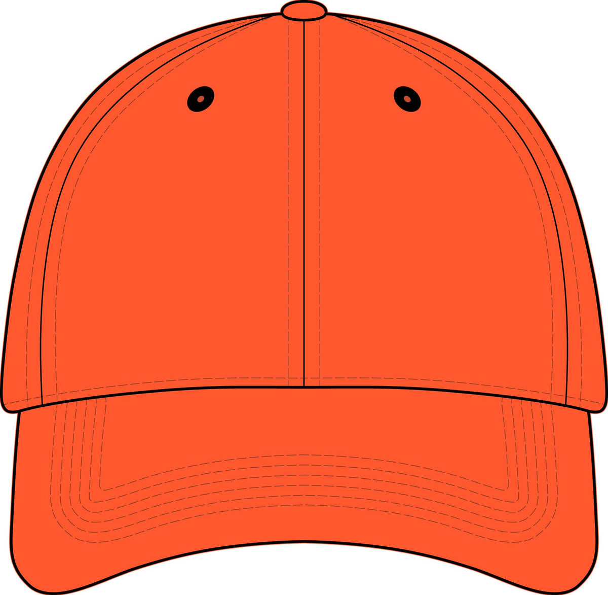 Enhanced Visibility Cap with Camo Brim