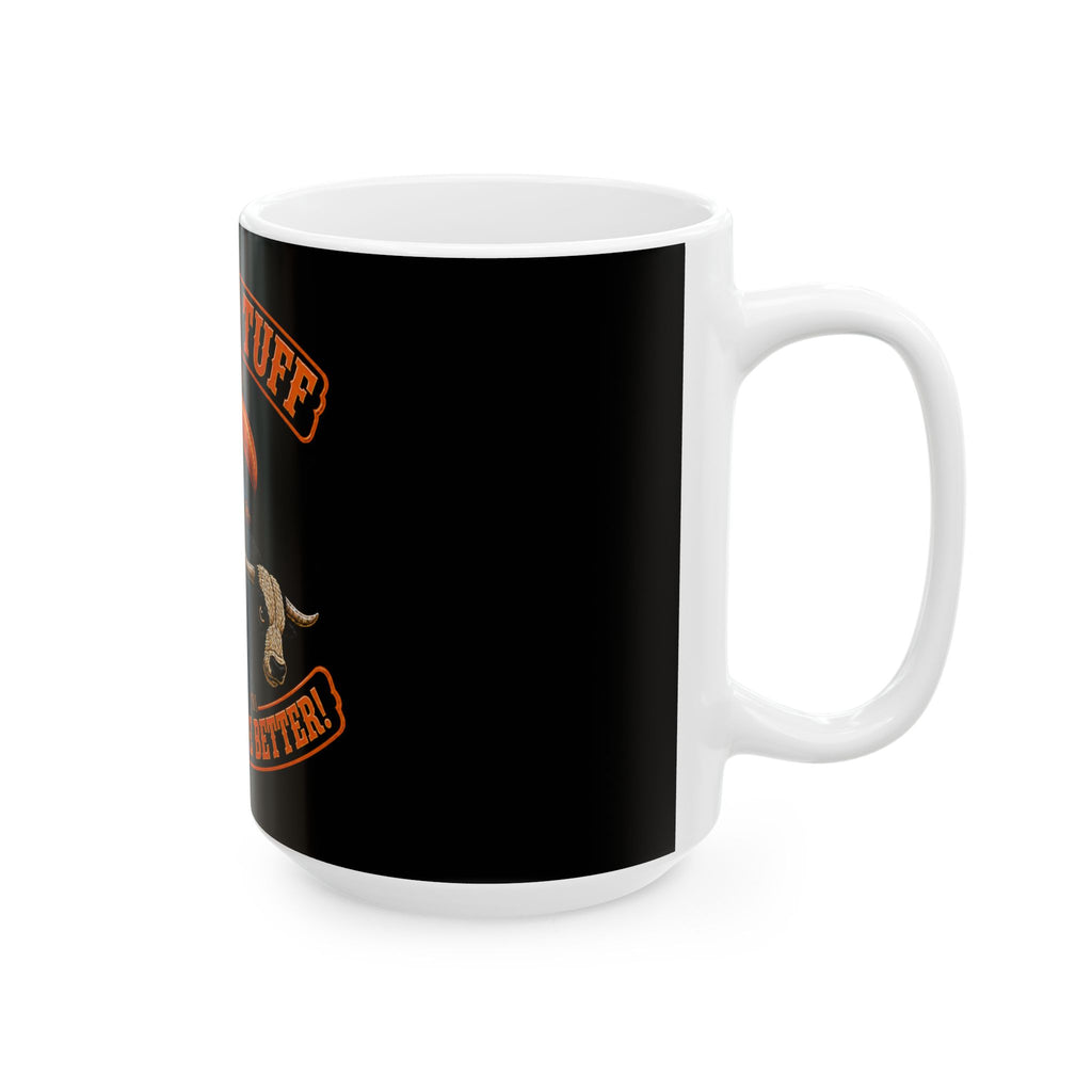 Toucán Tuff Cowboy Bull Rider Mug – “Look Good, Ride Better”