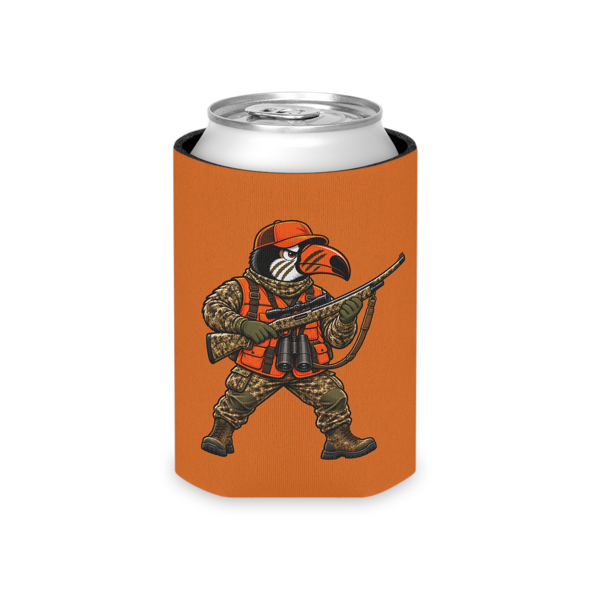 Hunting Toucan Can Cooler – "Toucan Attitude Outdoors" Drink Koozie