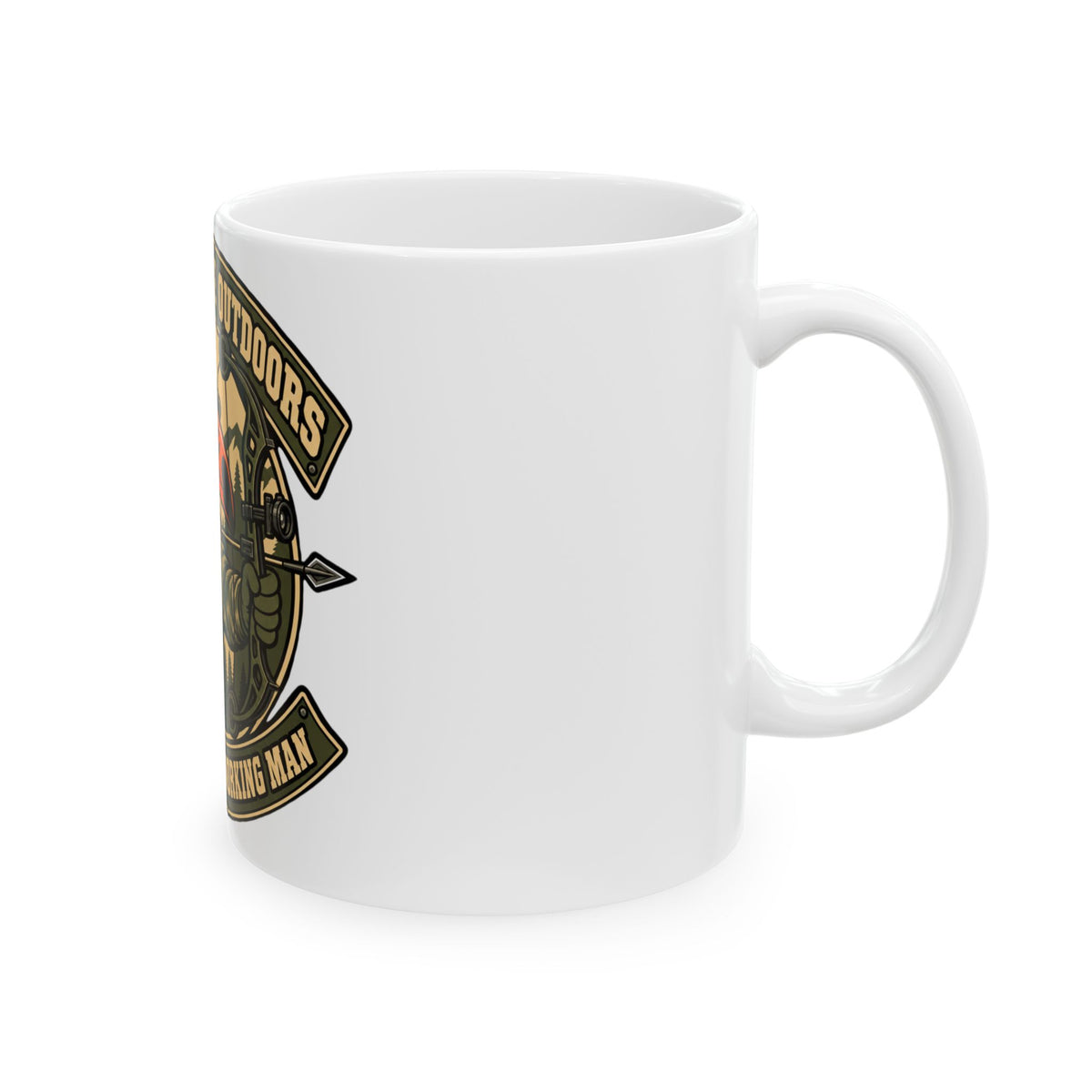Toucan Attitude Outdoors Hunting Mug — “Toucan for the Working Man” Ceramic Coffee Cup (11oz/15oz)